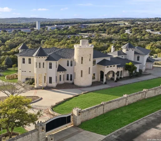 Castle-Like San Antonio Estate with a Grotto Pool and Observation Tower Lists for $4,300,000