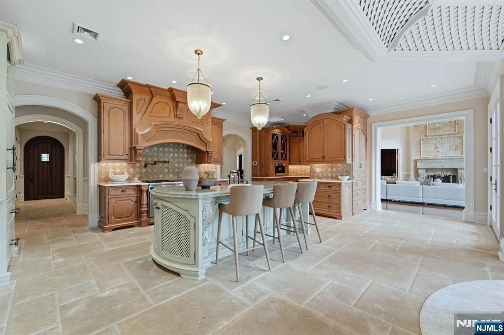 7 Buckingham Drive – Designer Kitchen and Island Designer Kitchen and Island at 7 Buckingham Drive, Alpine, New Jersey