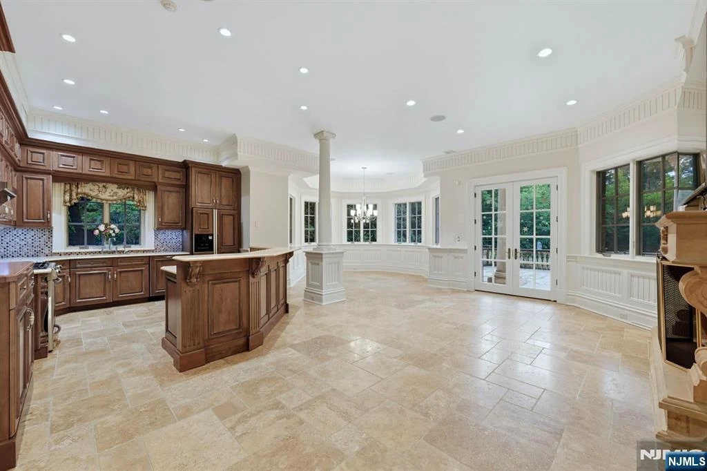 7 Buckingham Drive – Lower Level Lounge and Kitchen Lower Level Lounge and Kitchen at 7 Buckingham Drive, Alpine, New Jersey