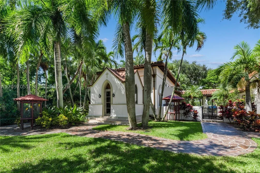 Waterfront Coral Gables Estate With a Private Chapel and 245 Feet of Deep-Water Frontage Lists for $148,000,000 23 8901 Arvida Ln Coral Gables FL 33156010