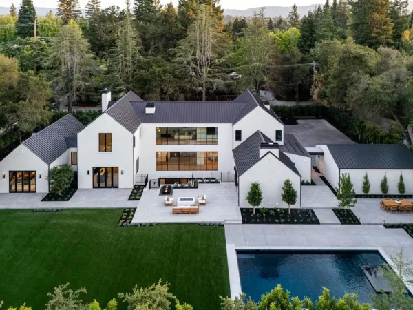 Newly Built Atherton Estate With a Private Chef’s Kitchen and Poolside Cabana Goes Pending at $27,800,000