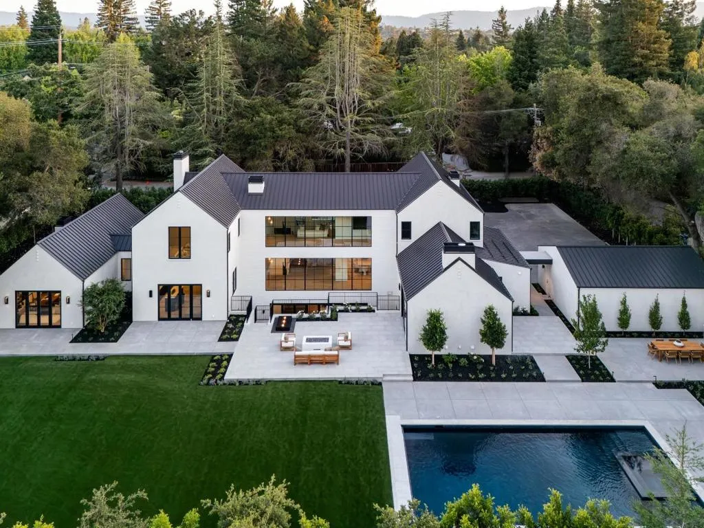Newly Built Atherton Estate With a Private Chef’s Kitchen and Poolside Cabana Goes Pending at $27,800,000 19 97 Santiago Ave Atherton CA 9402734